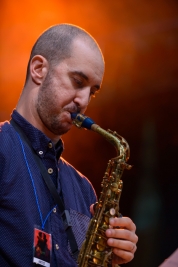Steve-Lehman-alto-sax-on-stage-during-concert-at-Warsaw-Summer-Jazz-Days-2016-SohoFactory-Warsaw-201
