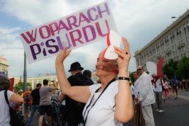 The-woman-with-banner-on-the-March-of-Freedom-KOD-Warsaw-20160604