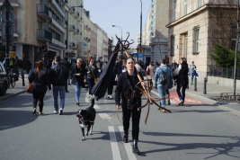Woman-with-hanger-and-dog-is-going-for-the-demonstration-against-the-change-abortion-law-Warsaw-2016