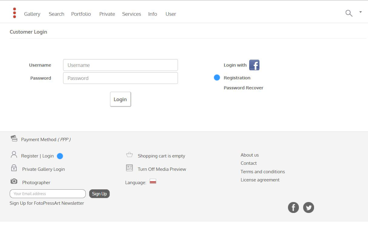 How to register in FotoPressArt Screenshot 2 Registration